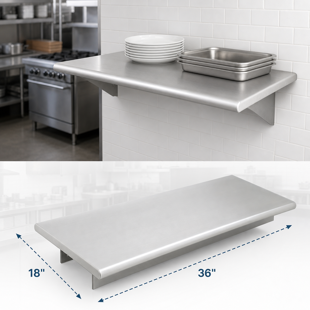 36-Inch x 18-Inch Shelf Size