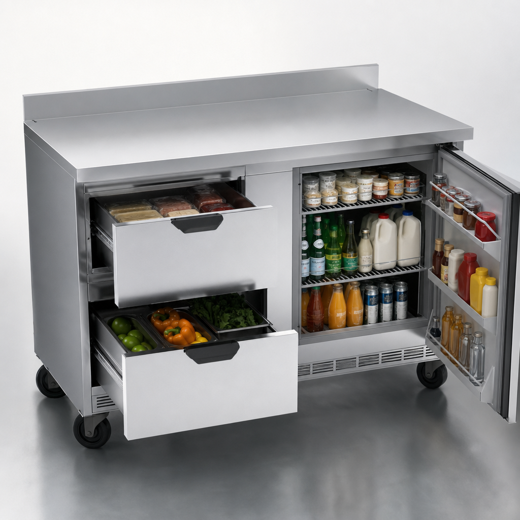 Mixed Door-and-Drawer Storage