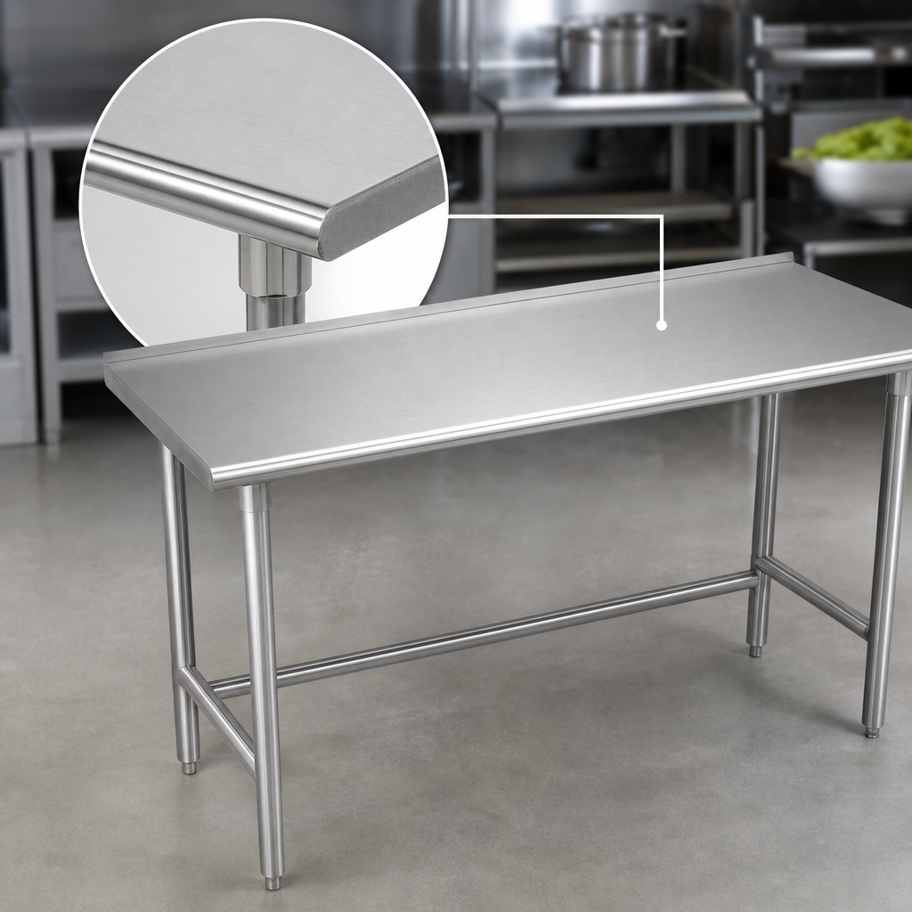 16-Gauge 304 Stainless Steel Top