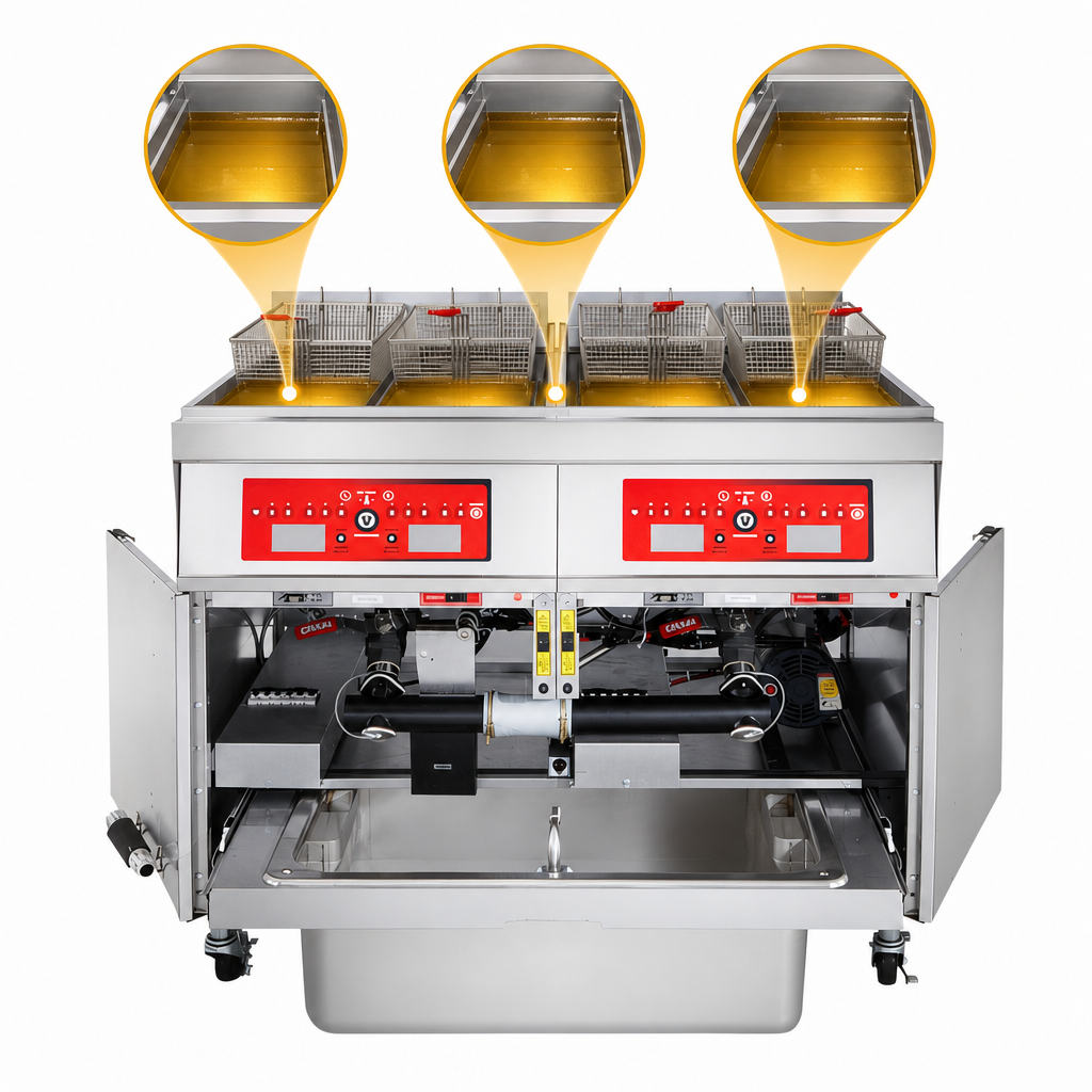 85 lb. Capacity Per Vat