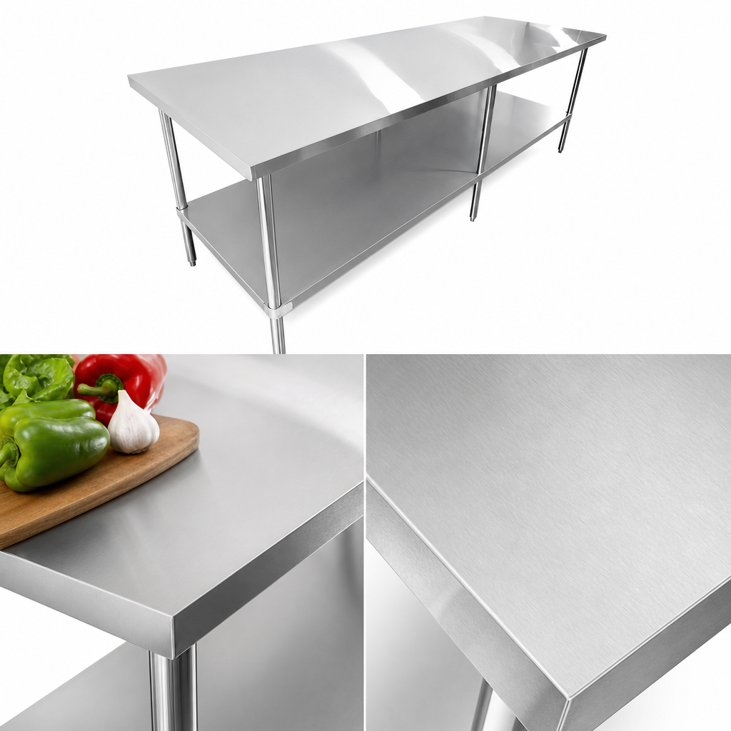 16-Gauge 304 Stainless Steel Top