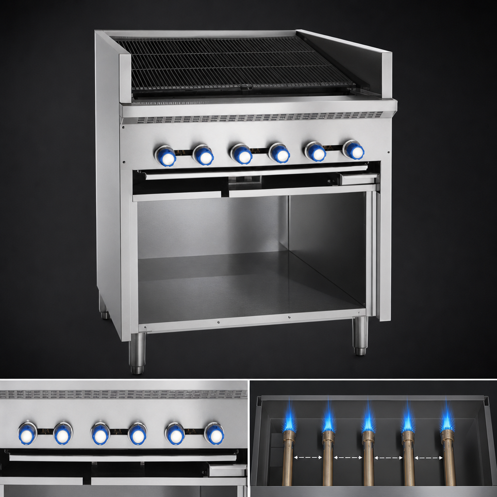 Five Individually Controlled Burners