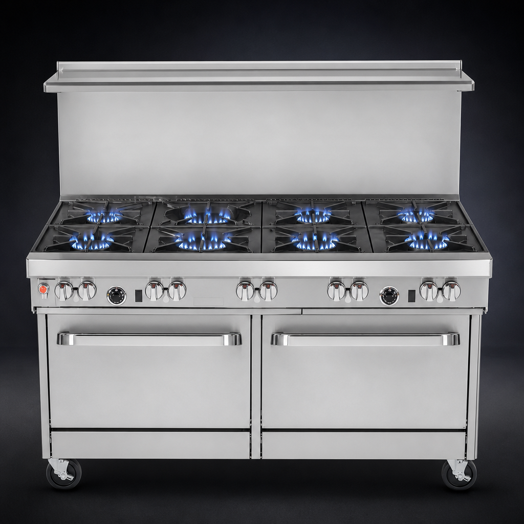 Nine Open Burners