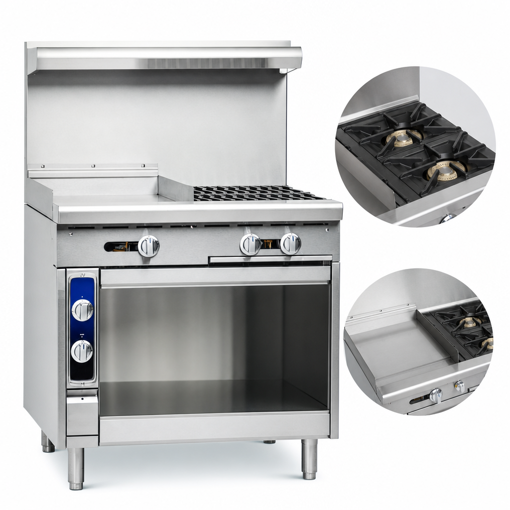 Two Open Burners