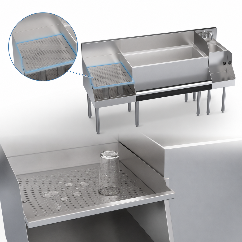 Recessed Drainboard Layout