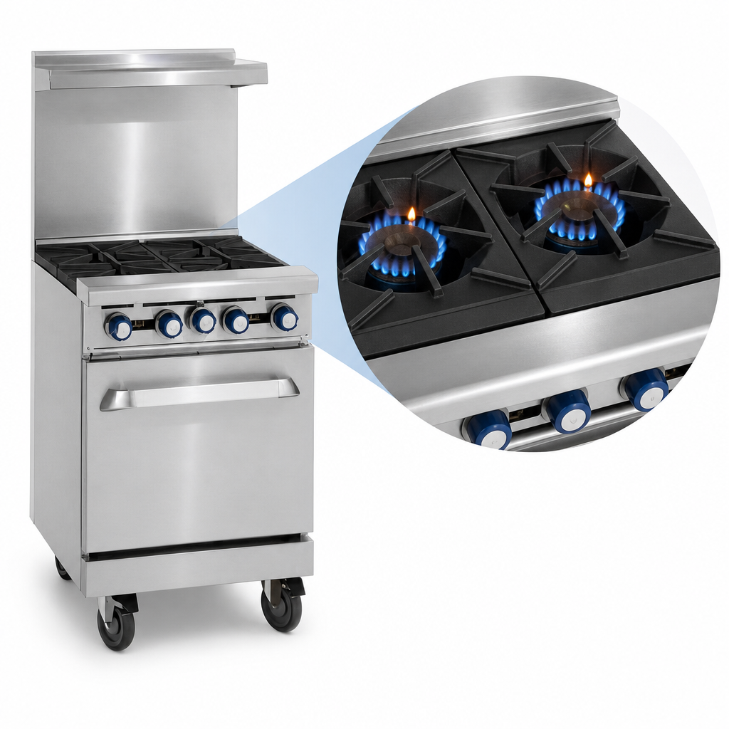 Two Open Burners