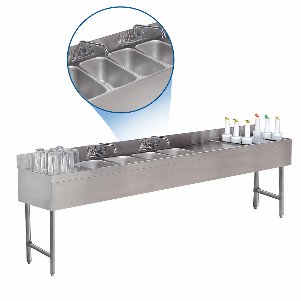 Four Deep Sink Bowls