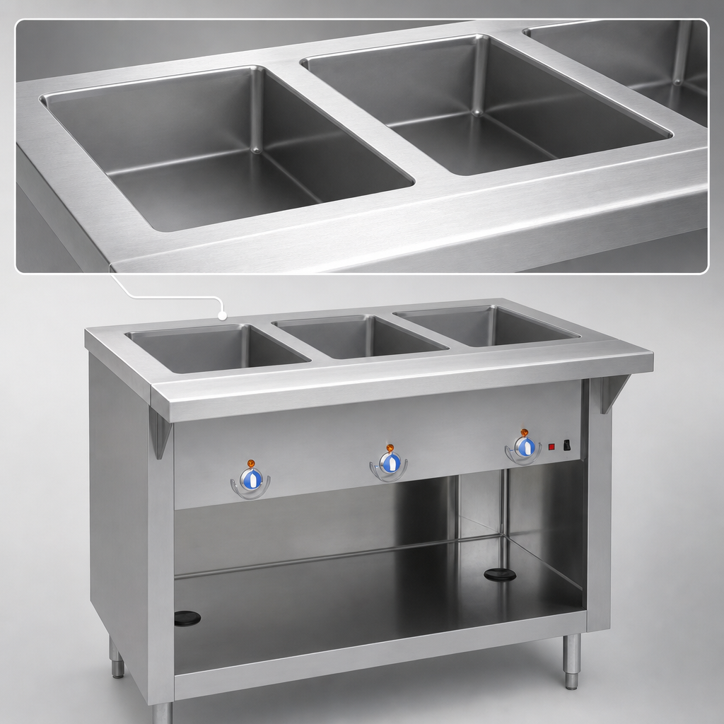 Heavy-Duty Stainless Steel Top