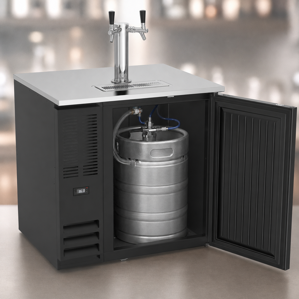 One Half-Barrel Keg Capacity