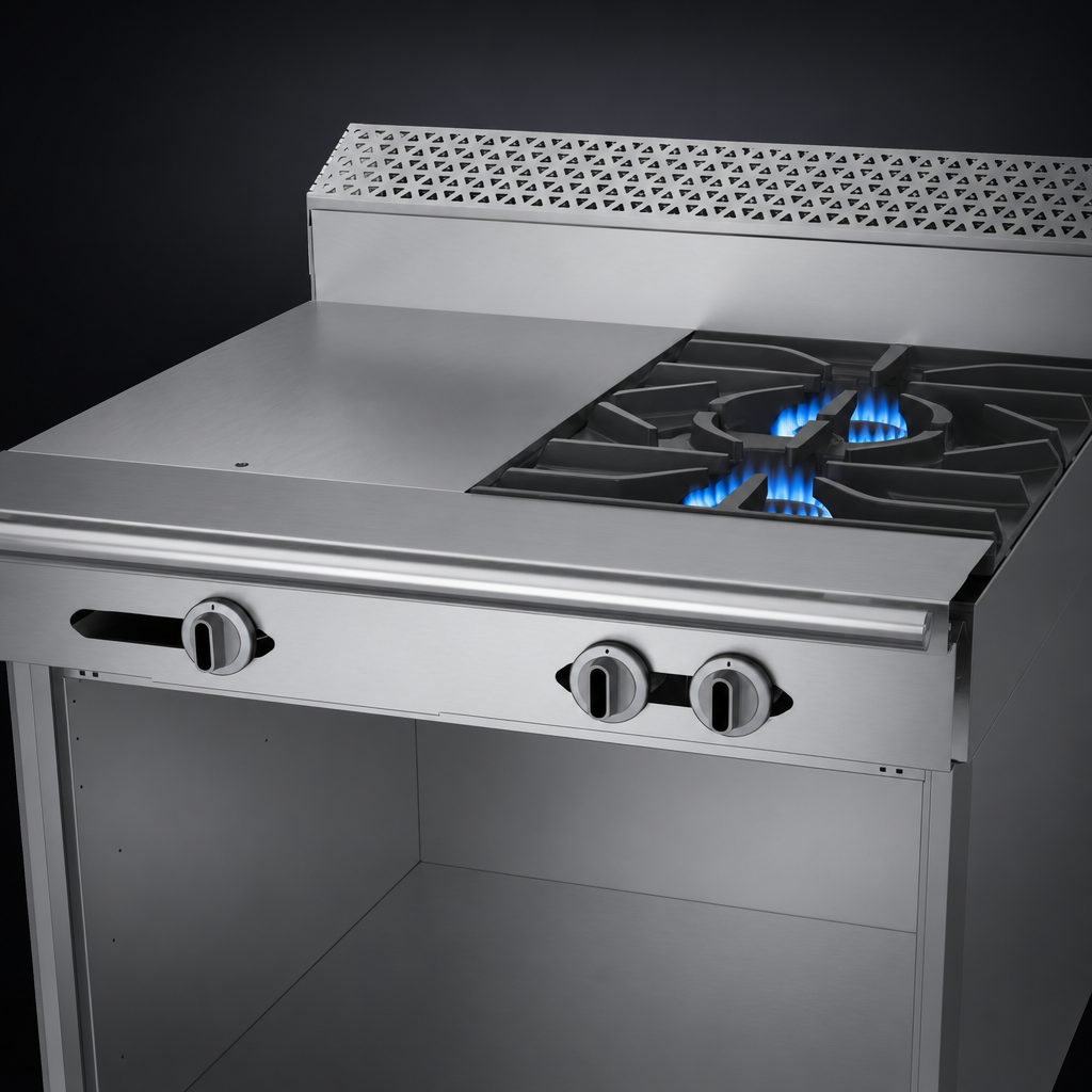 Two High-Output Open Burners