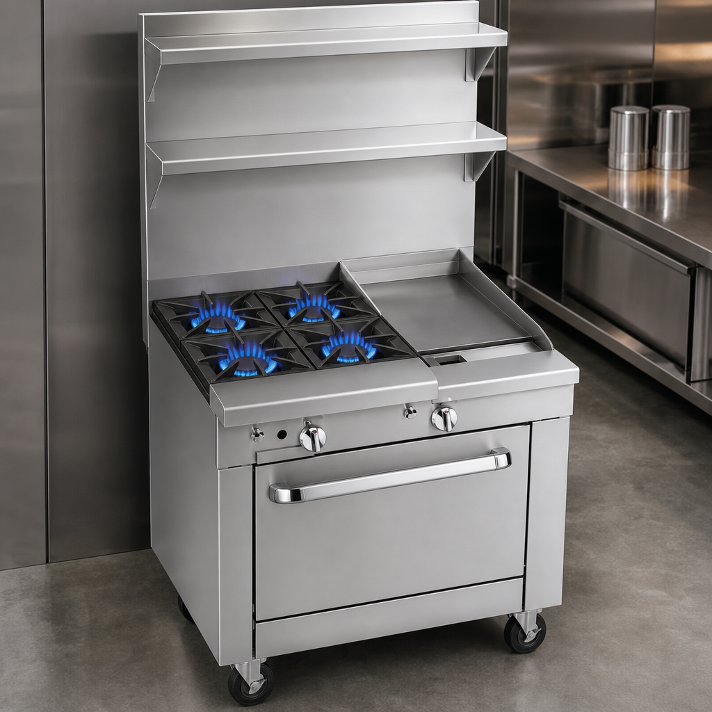 Four Open Burners