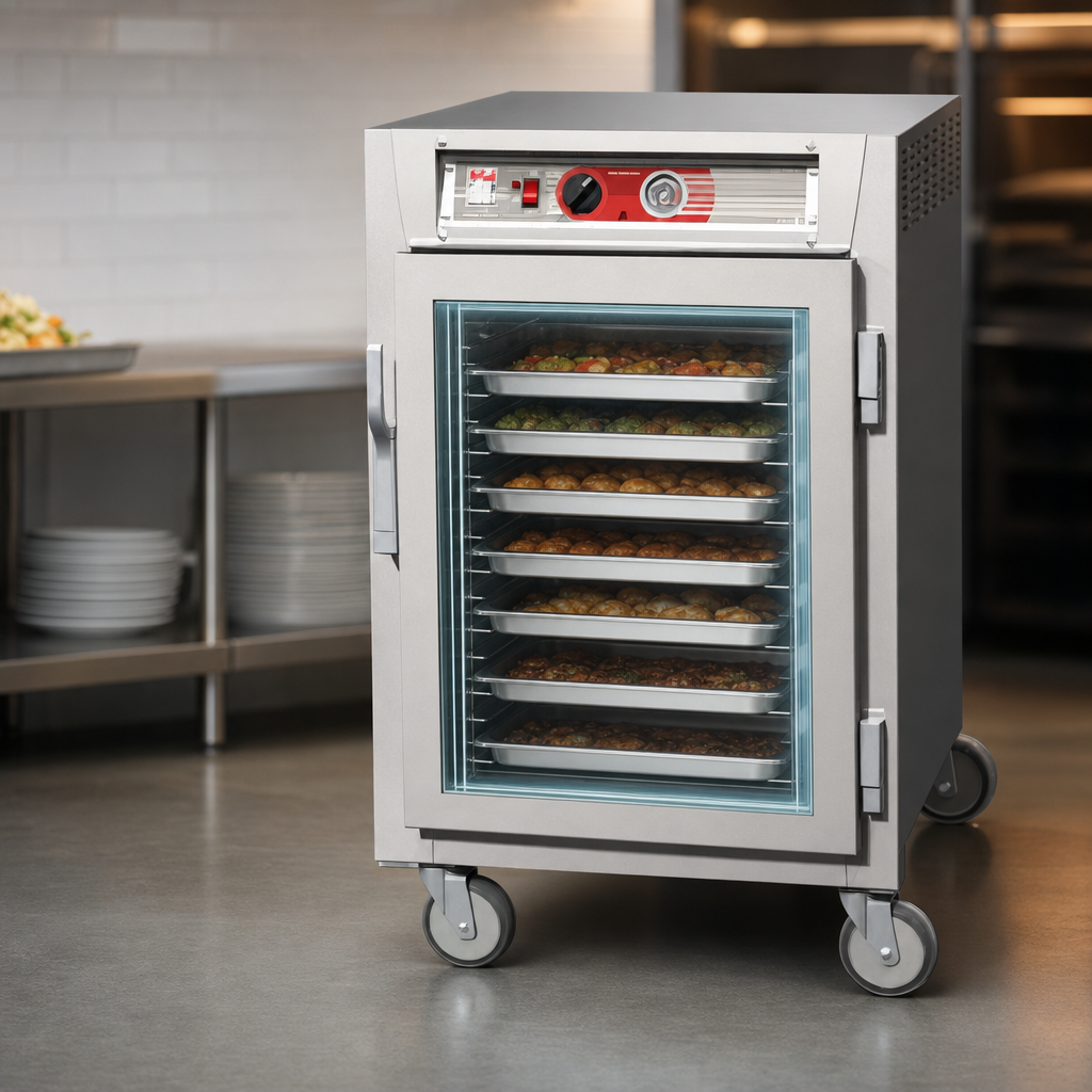 Insulated Cabinet with Tempered Double-Pane Glass Doors