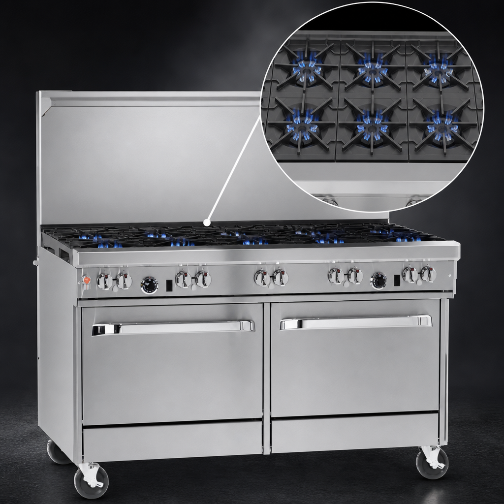 10 Open Burners