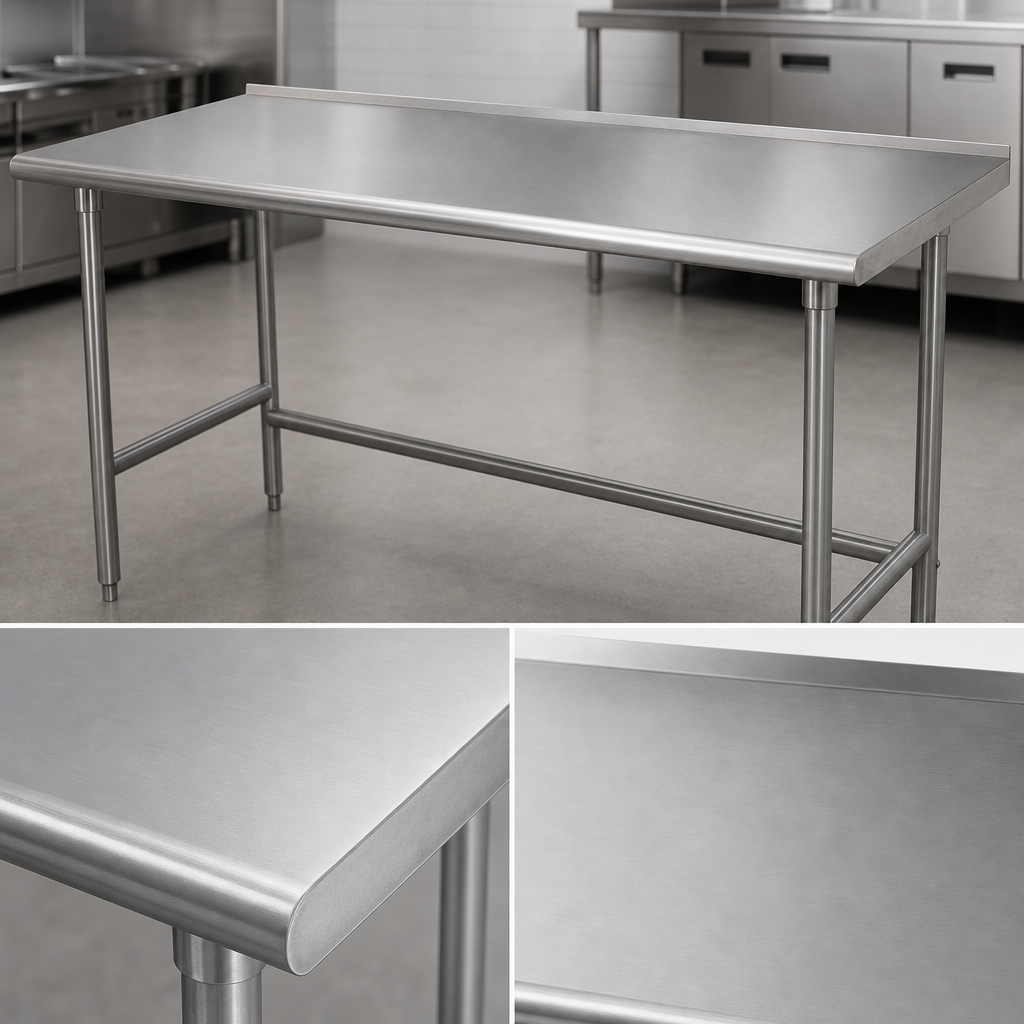 14-Gauge 304 Stainless Steel Top