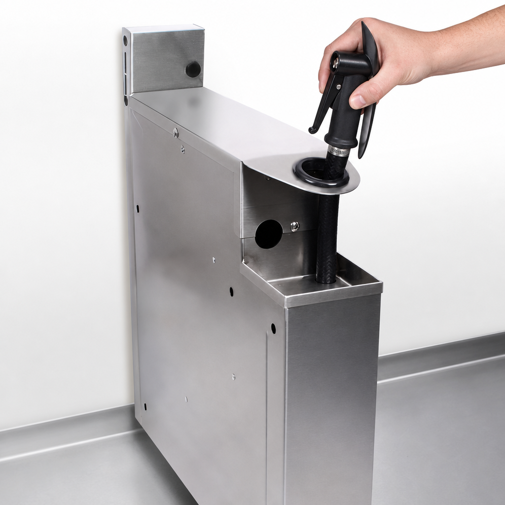 Built-In Soda Gun Holder