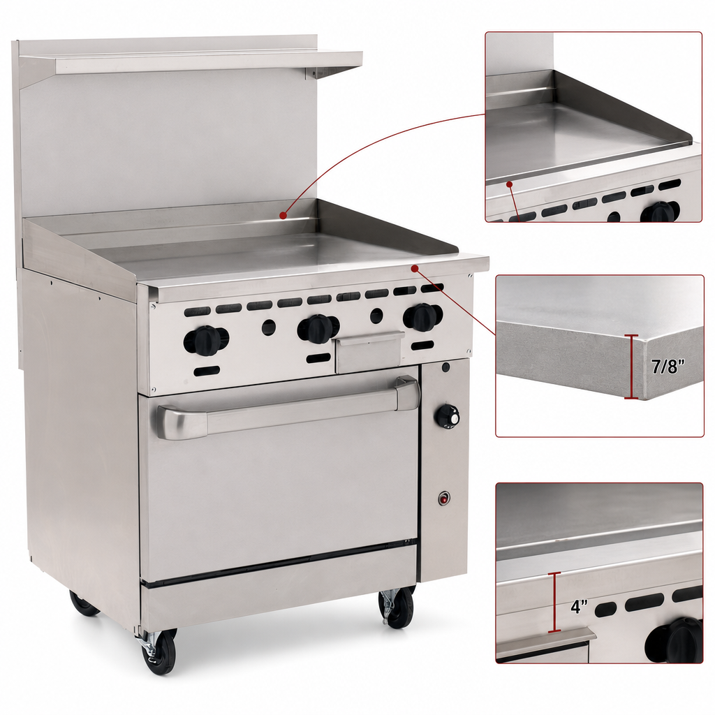 Manual Griddle Top