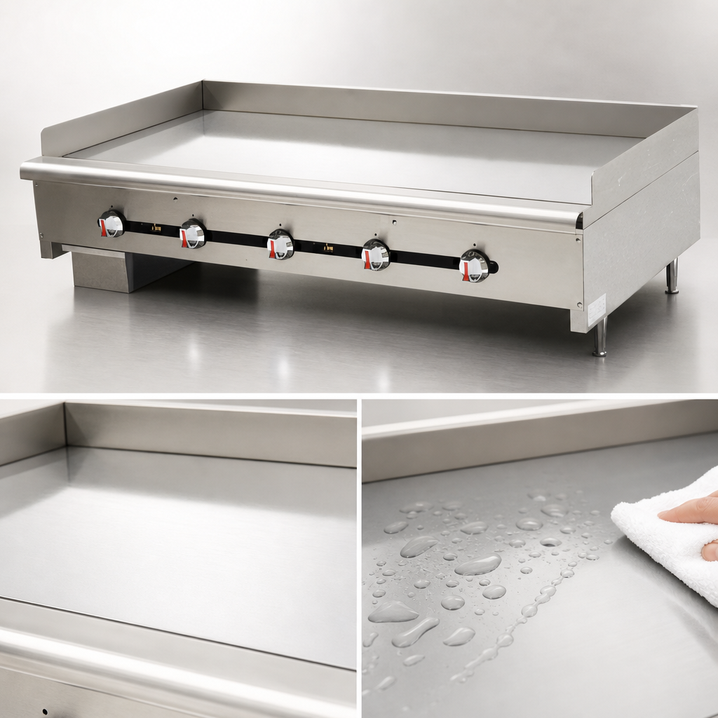 Chrome-Plated Cook Surface