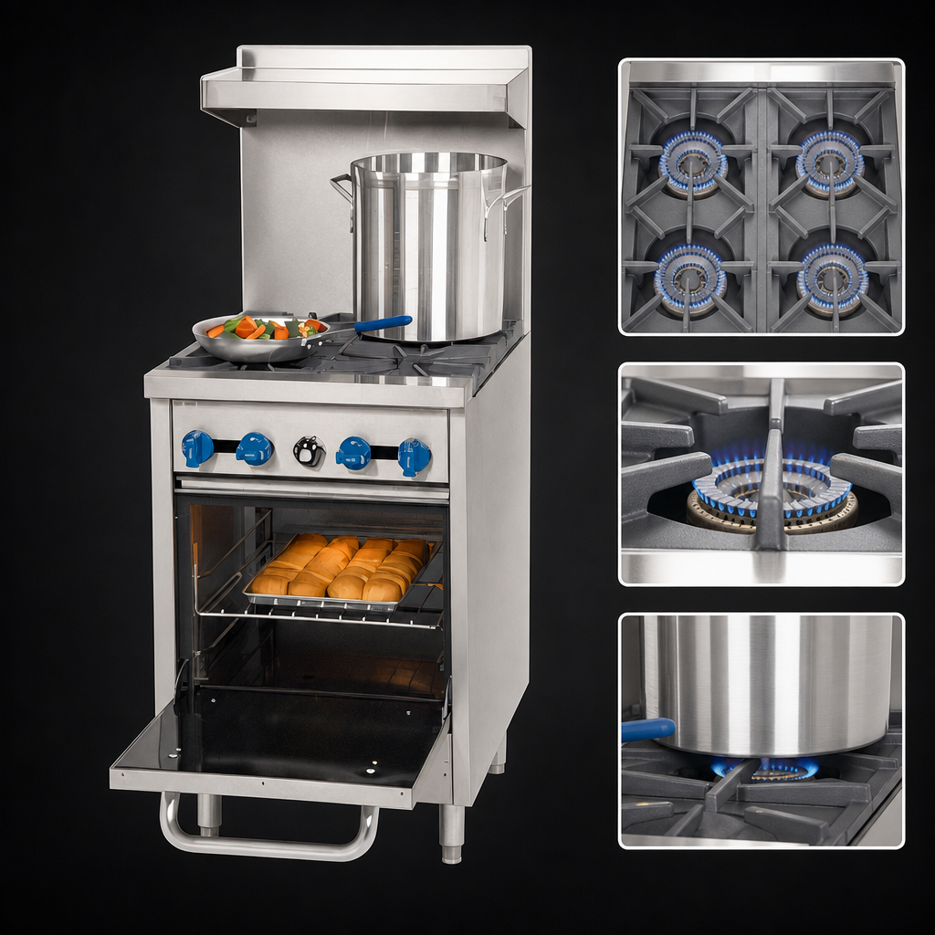 Four Open Burners