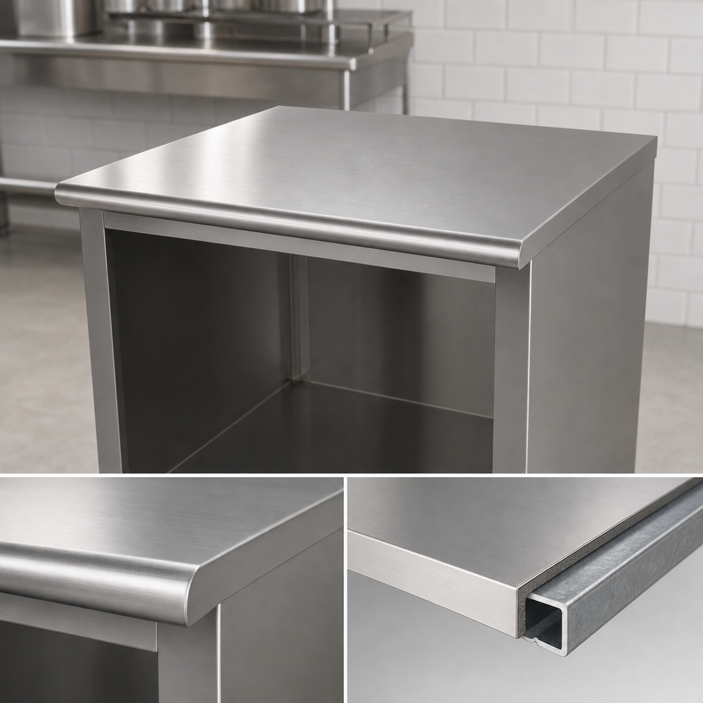 16-Gauge 304 Stainless Steel Top