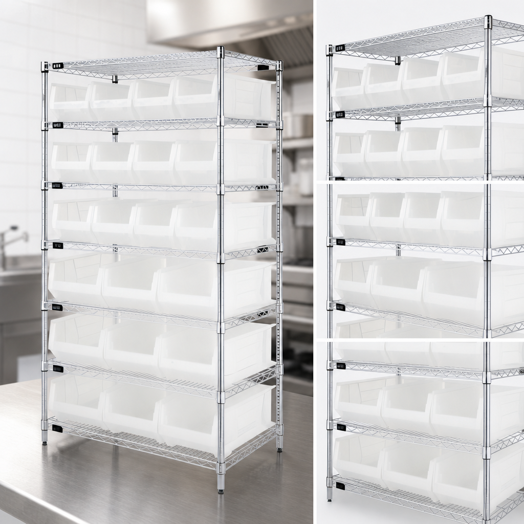 Eight Wire Shelves
