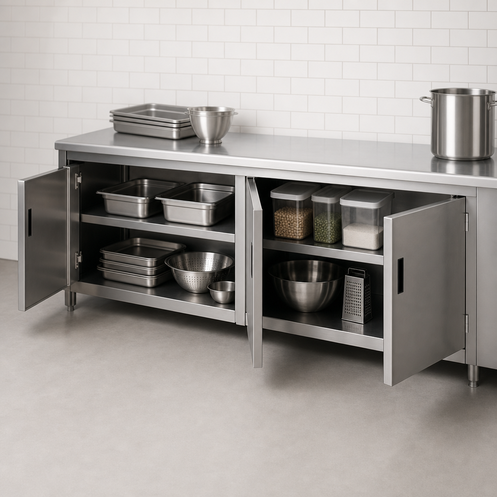 Cabinet Base With Hinged Doors