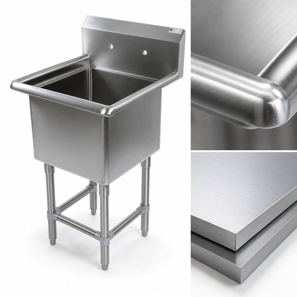 14-Gauge Type 300 Stainless Steel