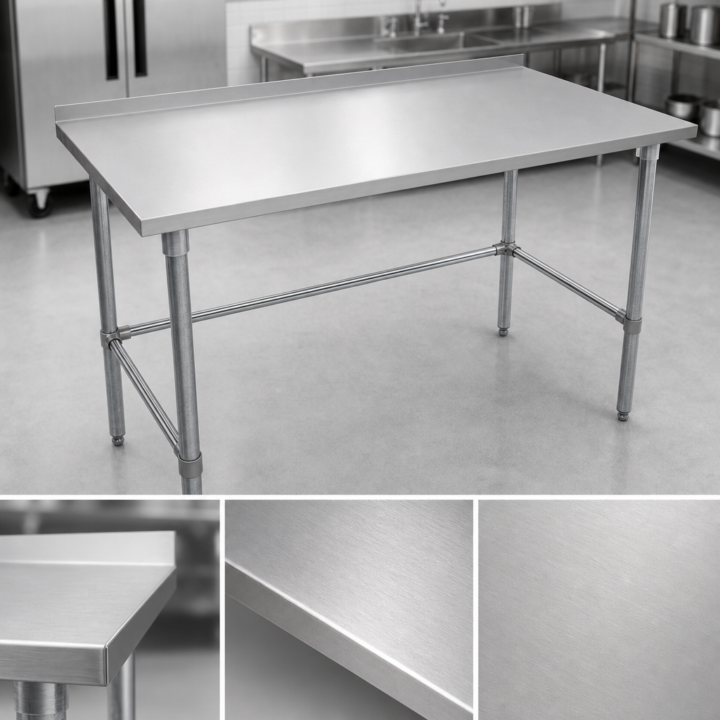 16-Gauge Stainless Steel Top