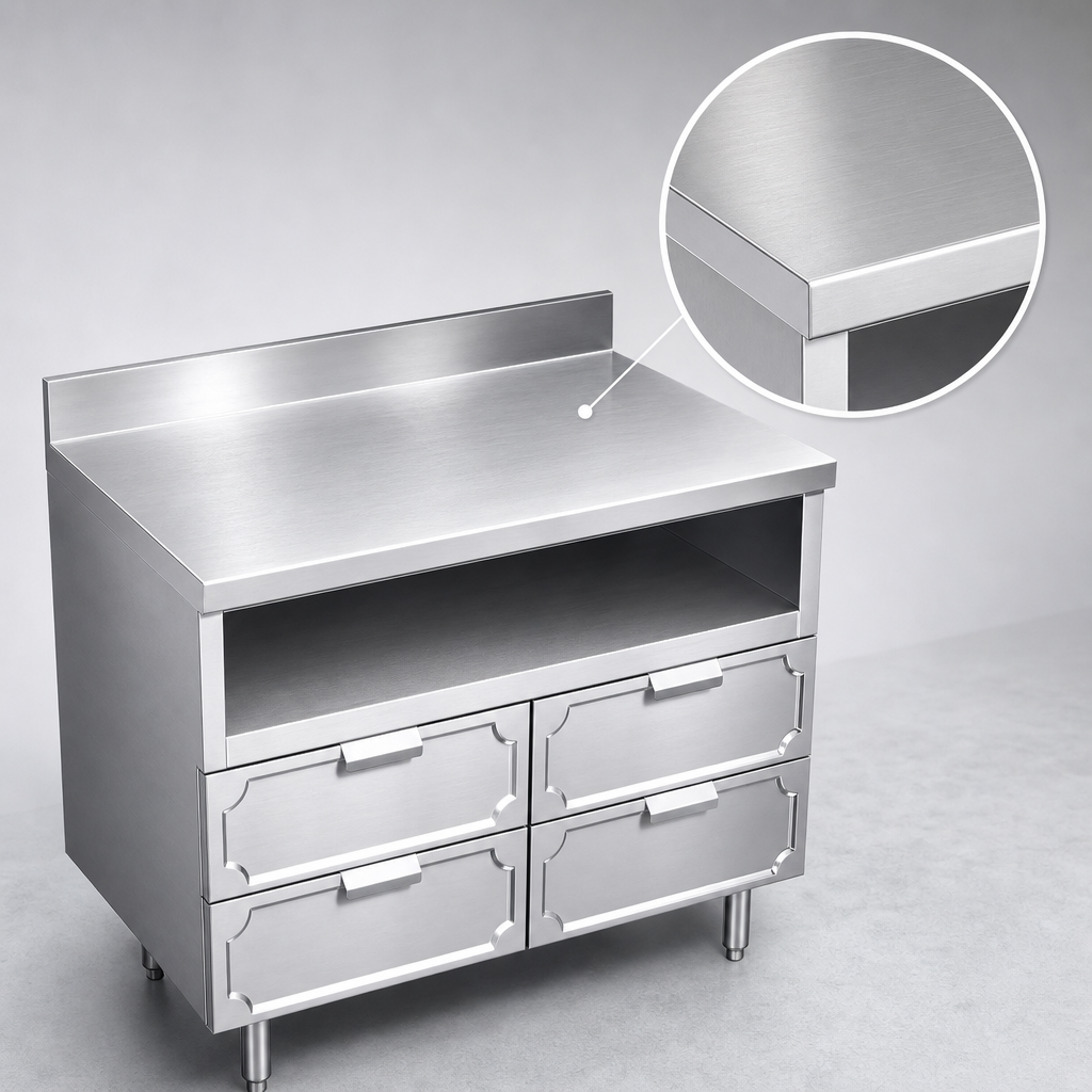 16-Gauge Stainless Steel Top