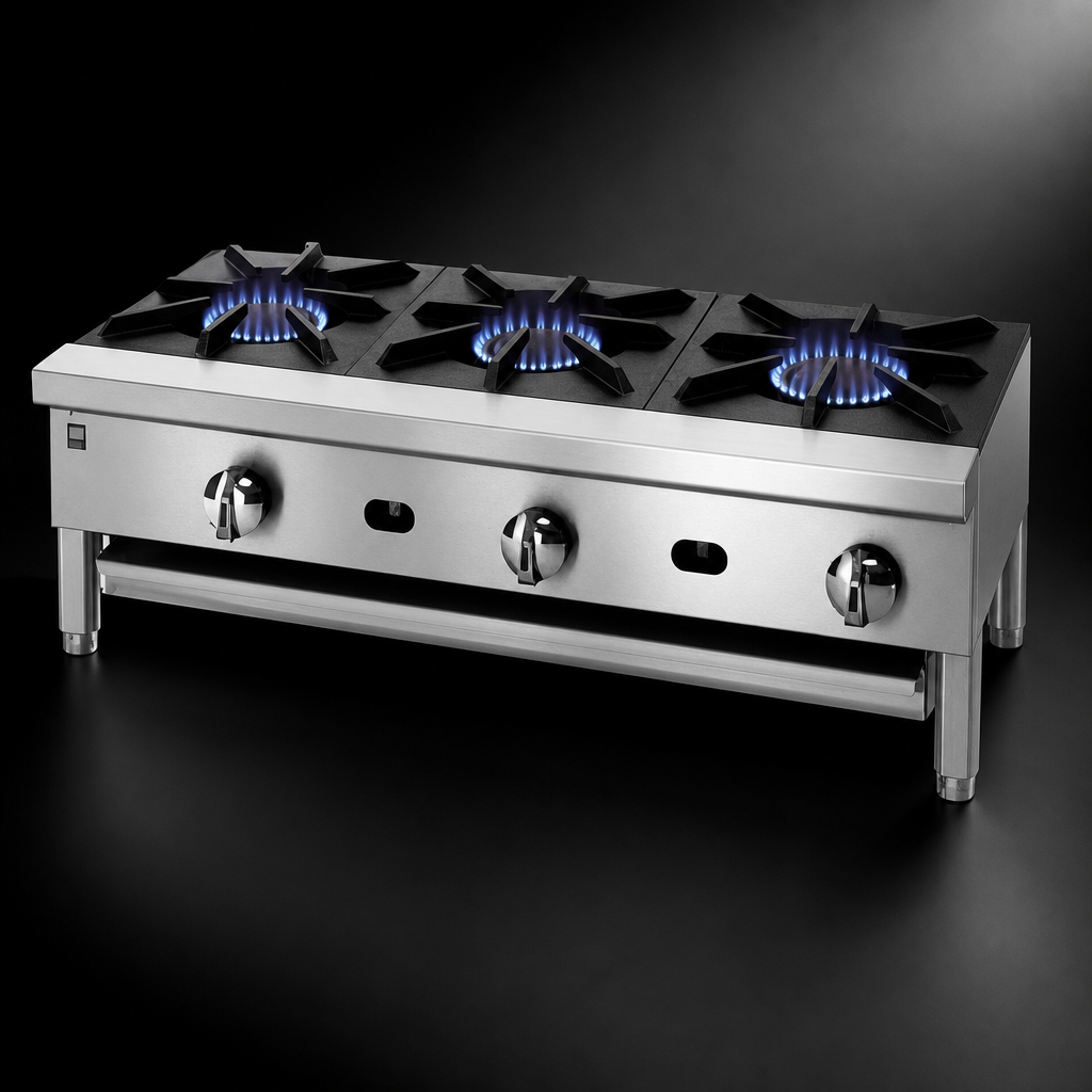 Four Open Burners