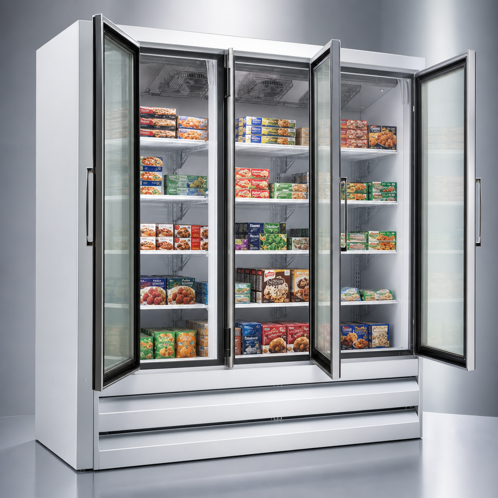 Three Hinged Glass Doors