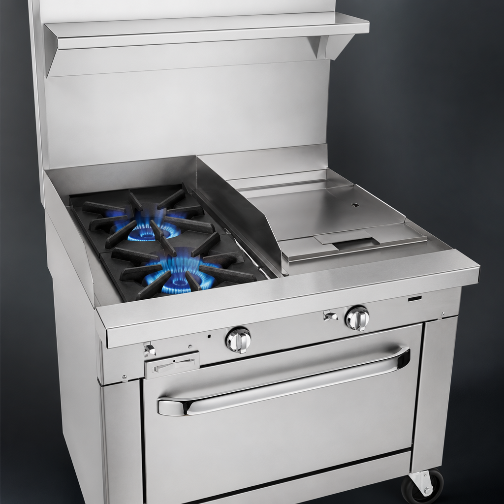 Two Open Burners