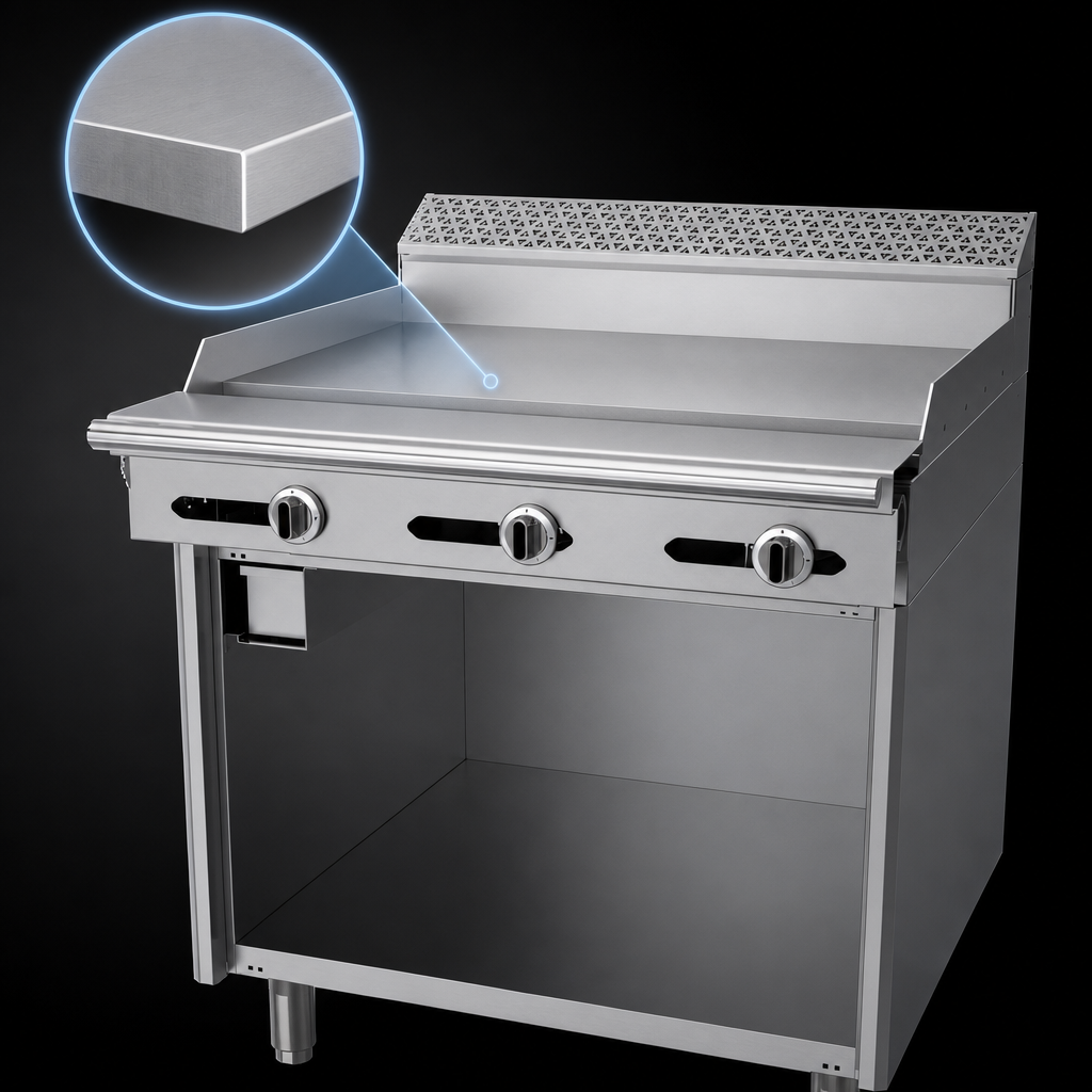 1-Inch Thick Steel Plate Griddle