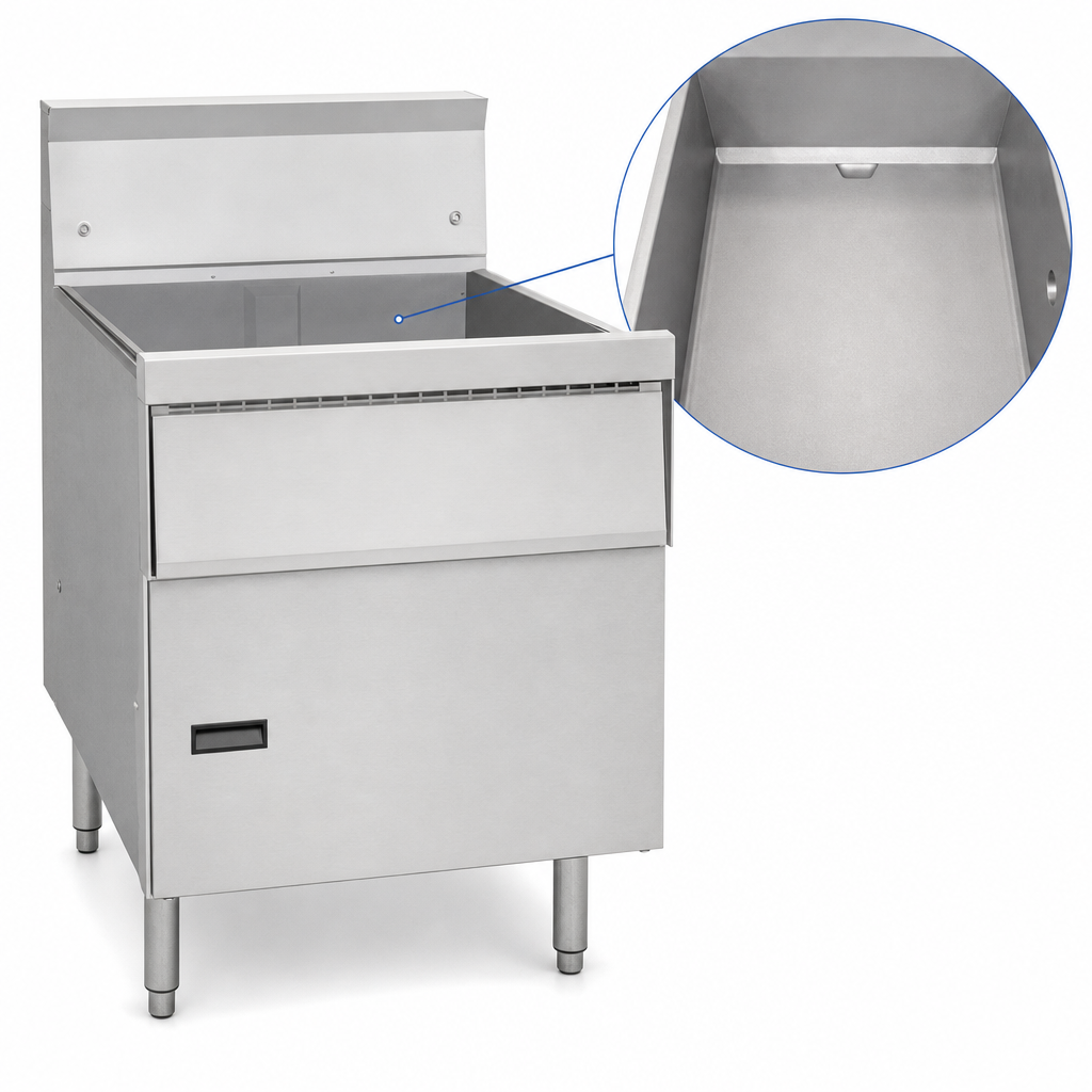 Heavy-Gauge Mild Steel Fry Tank