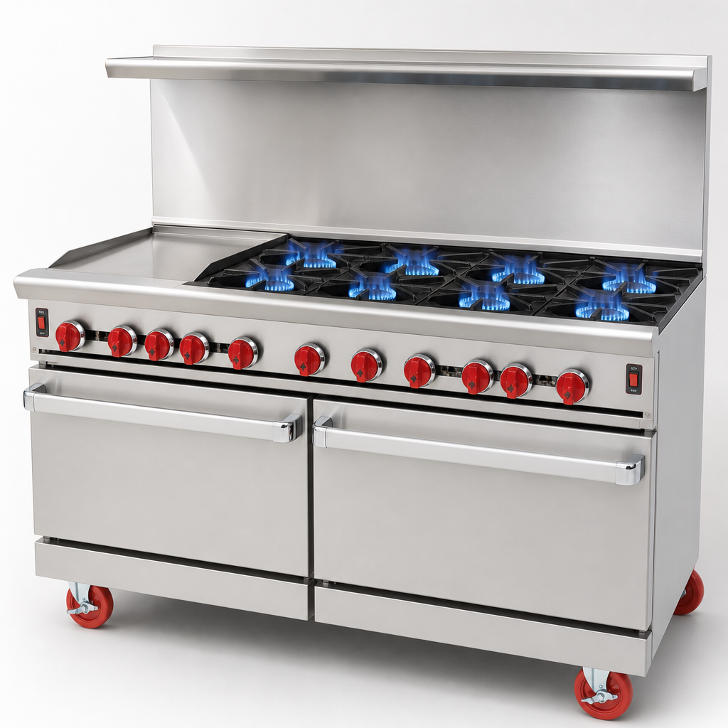 Six Open Burners