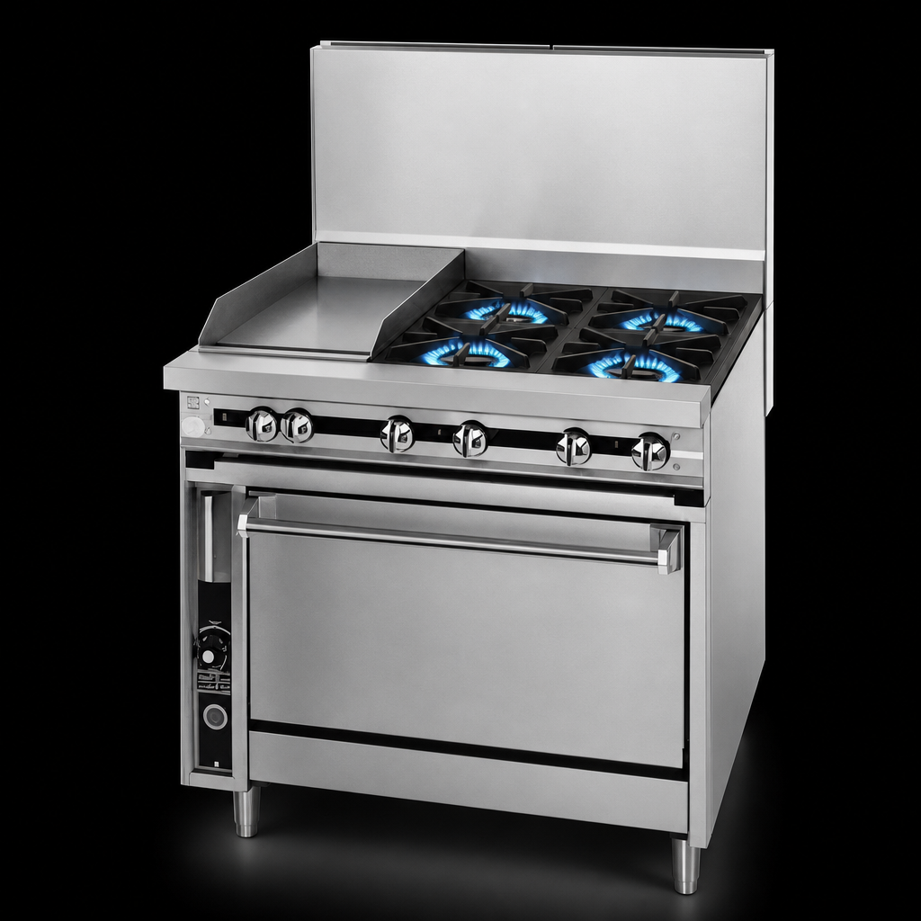 Four Open Burners