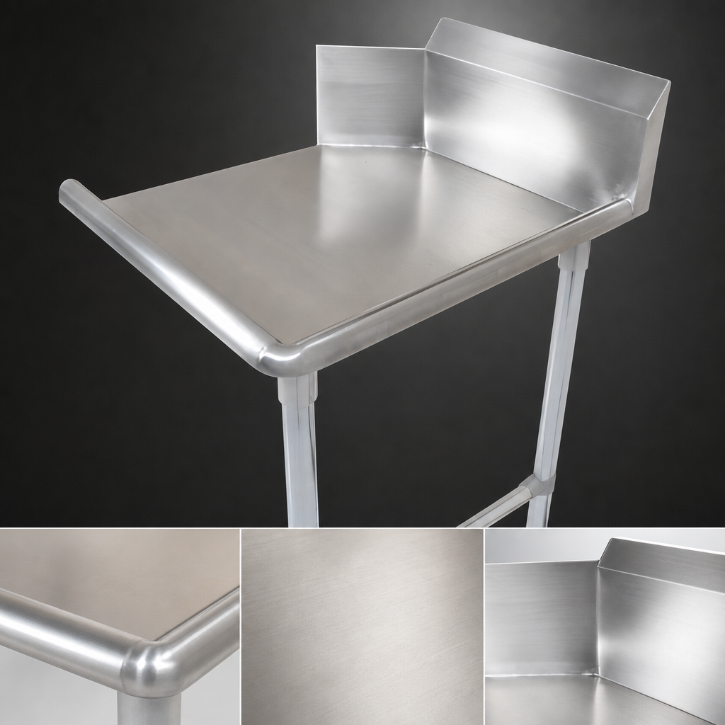 16-Gauge 300-Series Stainless Steel Top