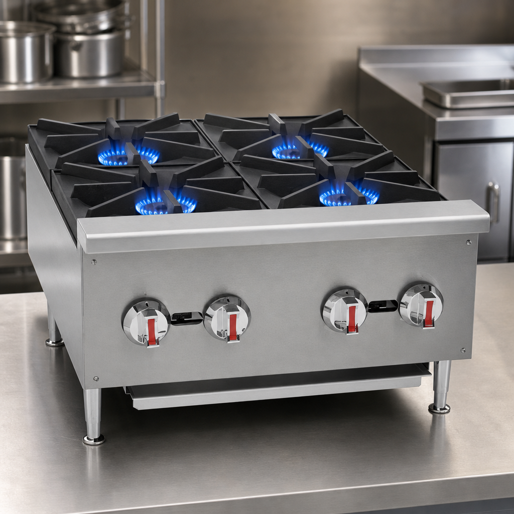 Four High-Output Burners