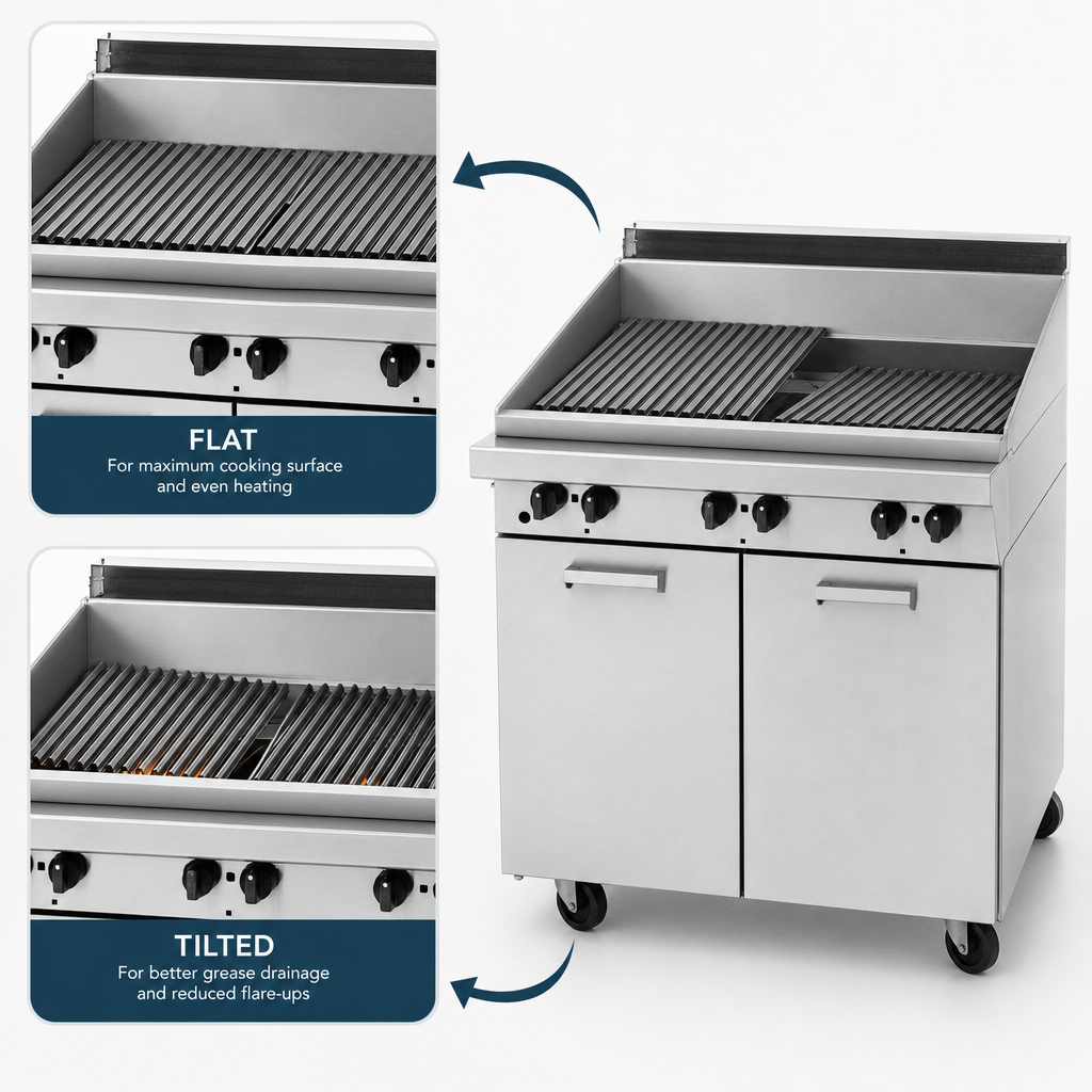 Flat/Tilt Reversible Grates