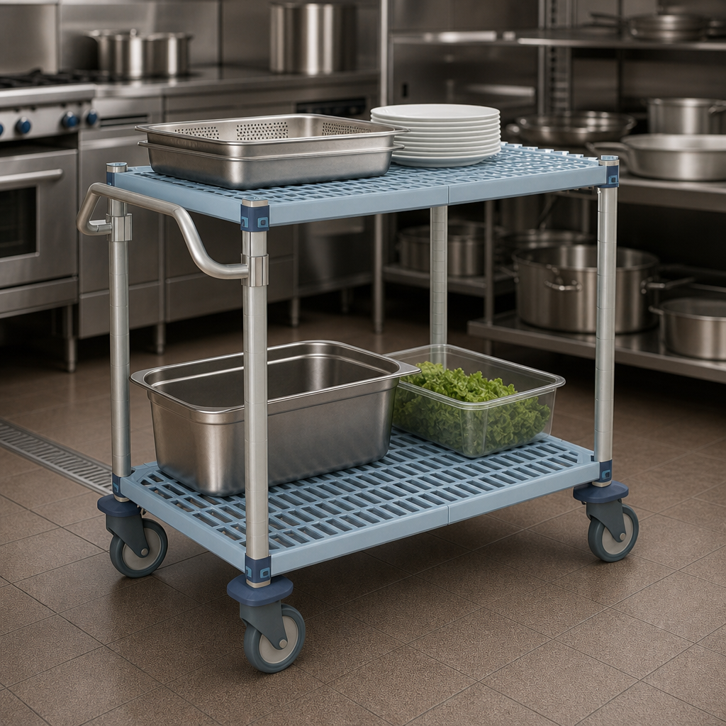 Open Grid Polymer Mat Shelves