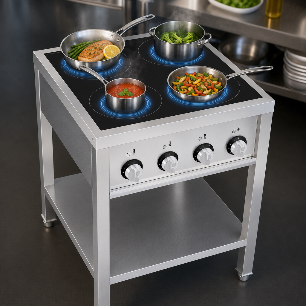 Four High-Output Cooking Zones