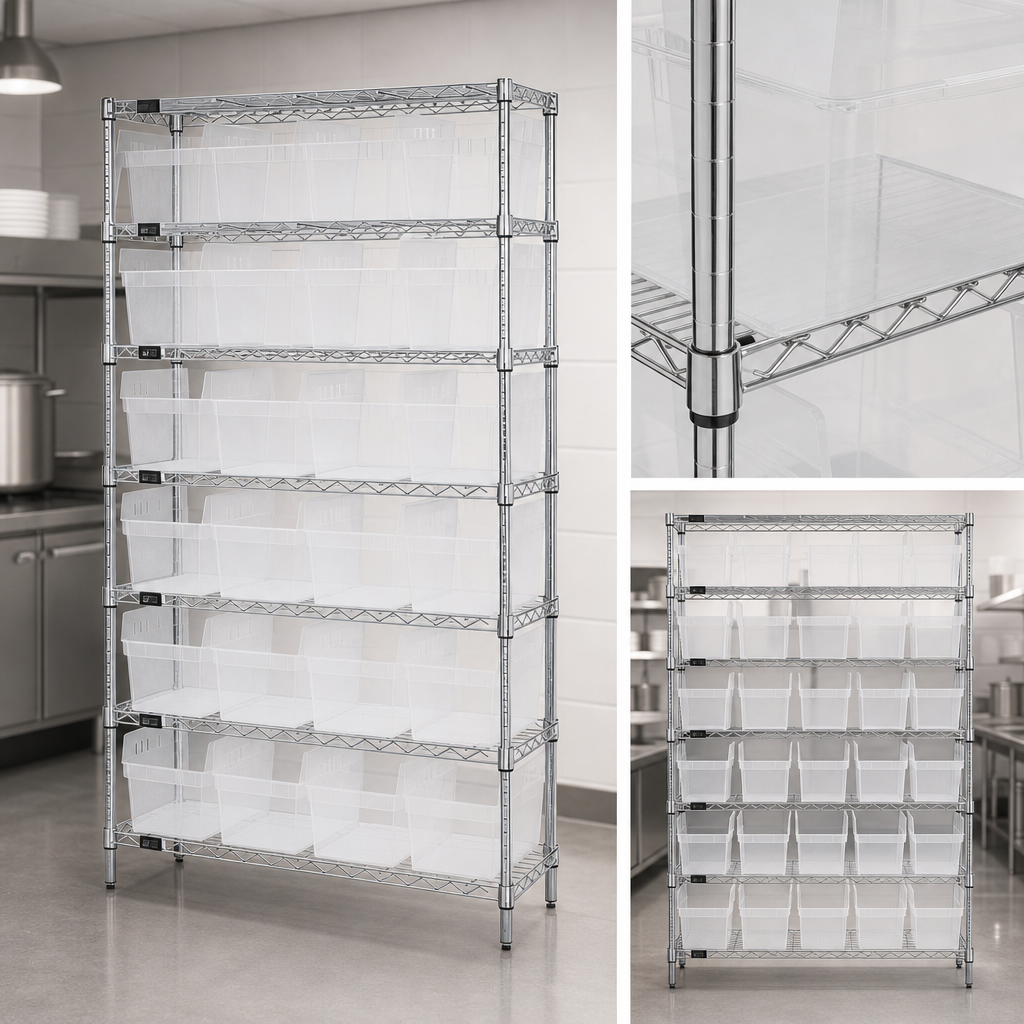 Eight Wire Shelves