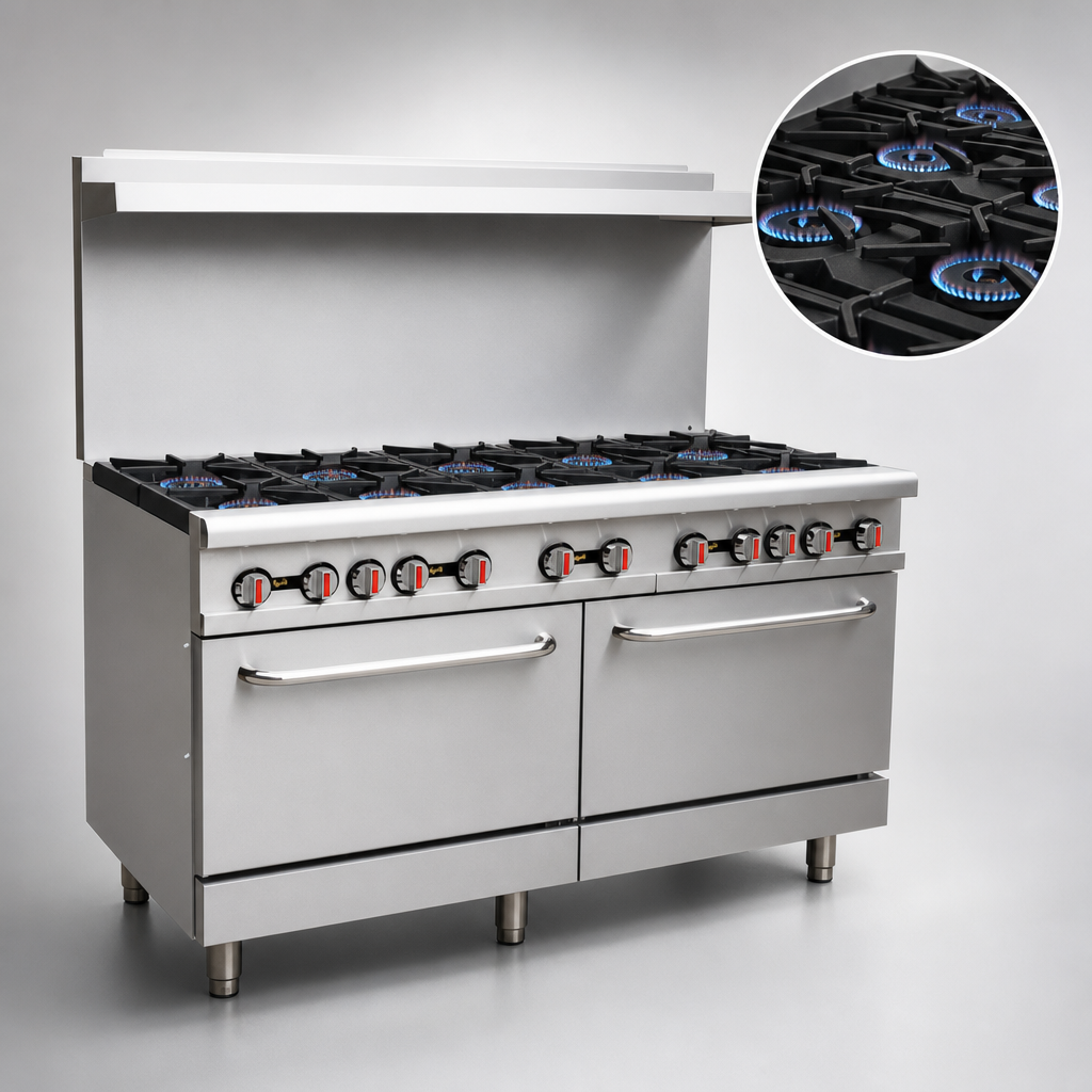 Ten Open Burners