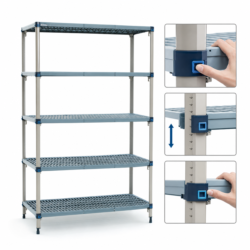 Quick-Adjust Shelves