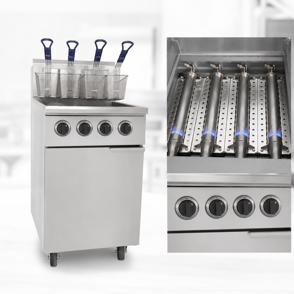 Four Burners With Independent Manual Control