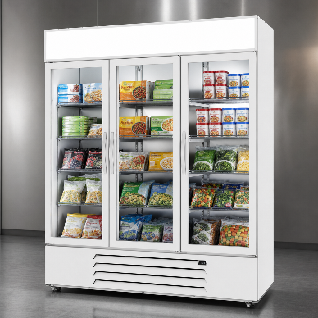 Three-Section Freezer Merchandiser