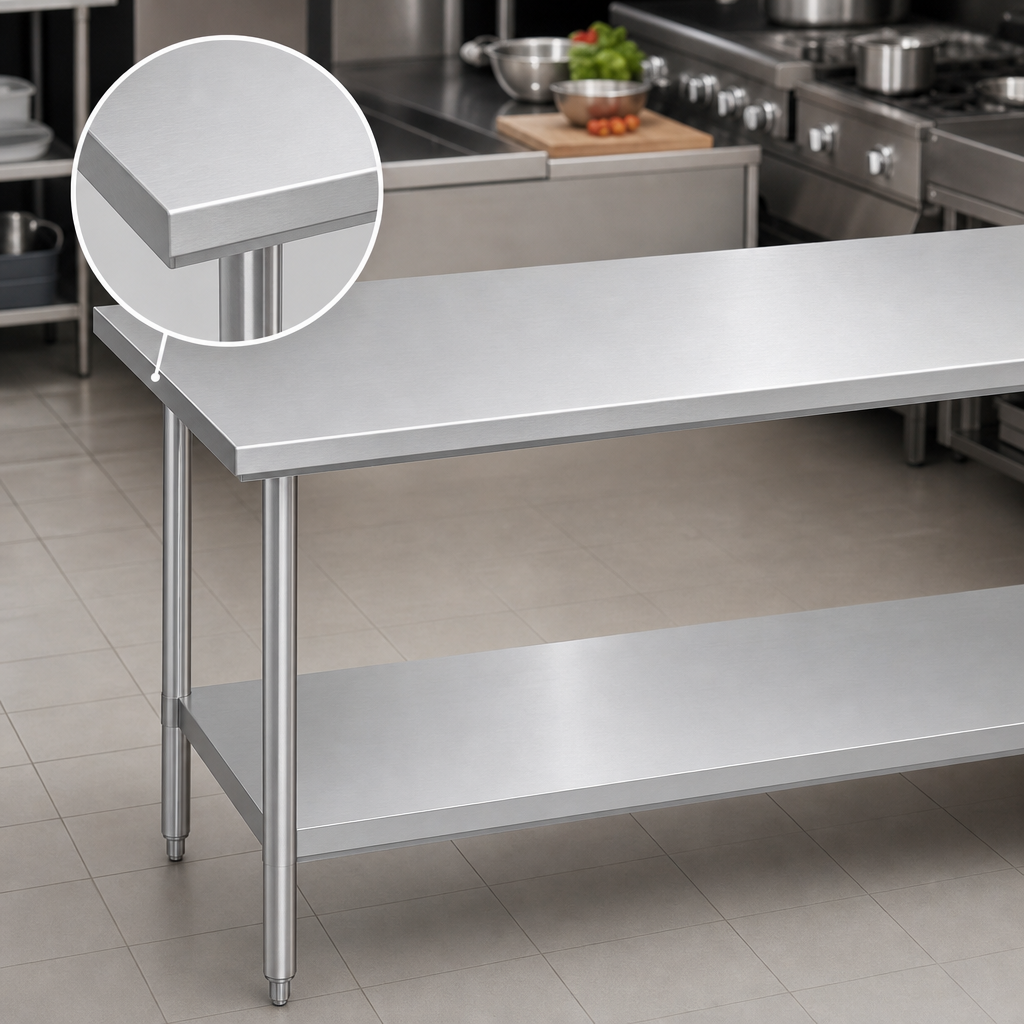 16 Gauge Stainless Steel Top