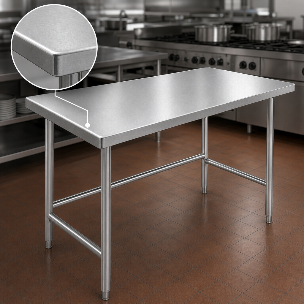 14-Gauge 304 Stainless Steel Top