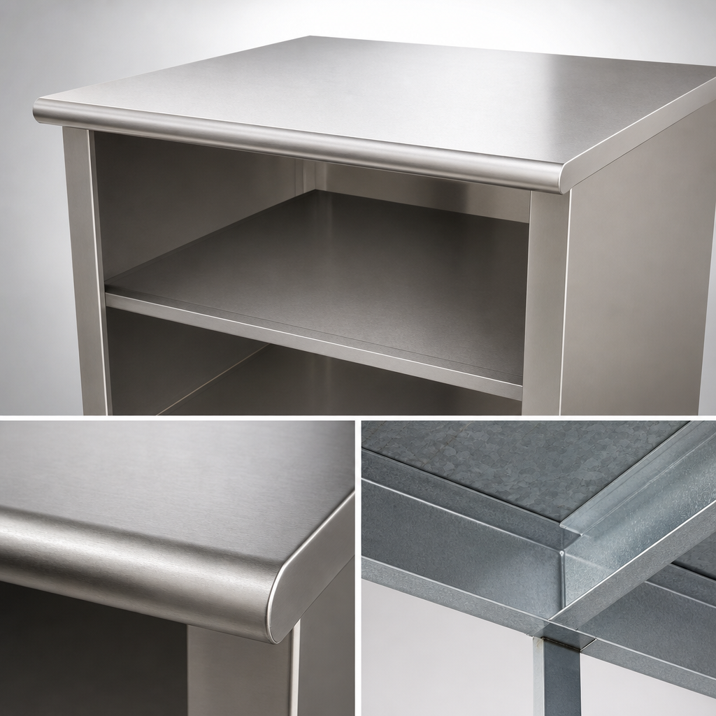 16 Gauge 304 Stainless Steel Top