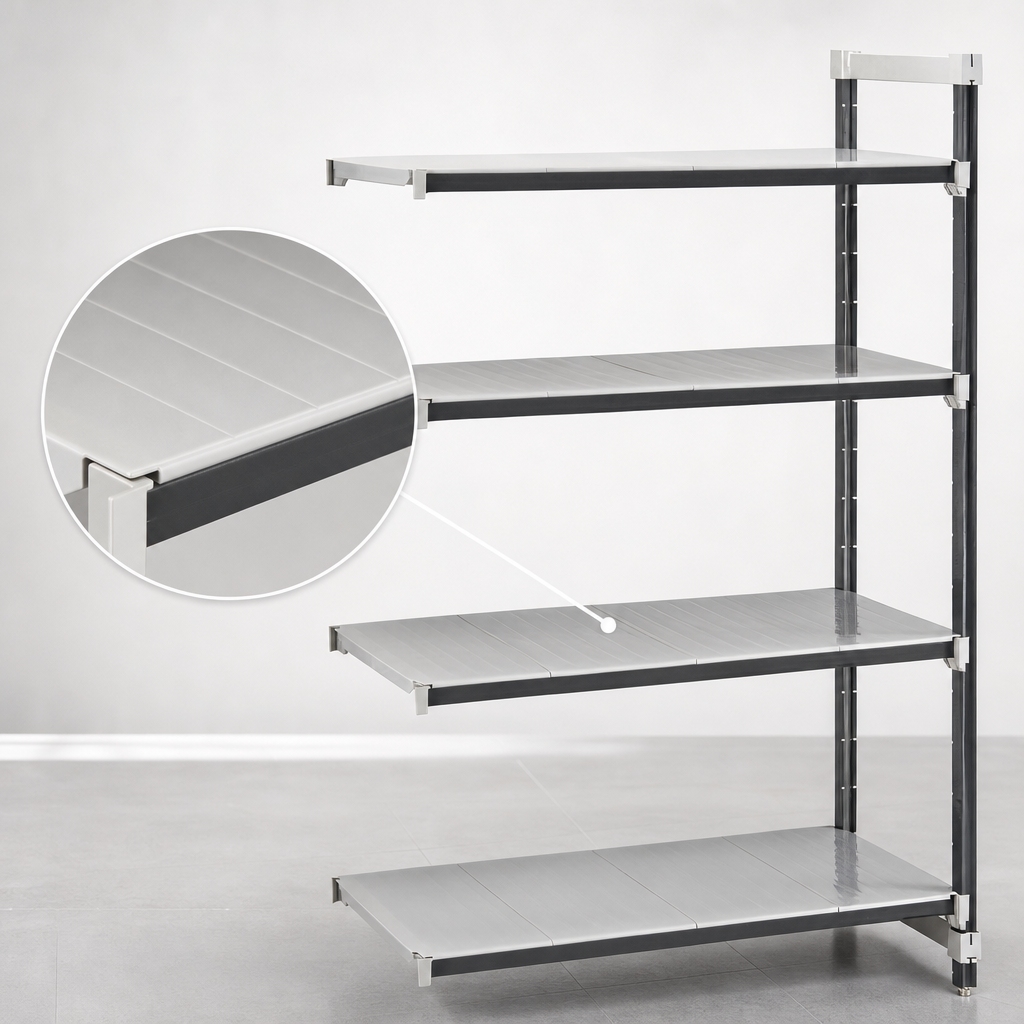 Solid Reinforced Polypropylene Shelf Plates