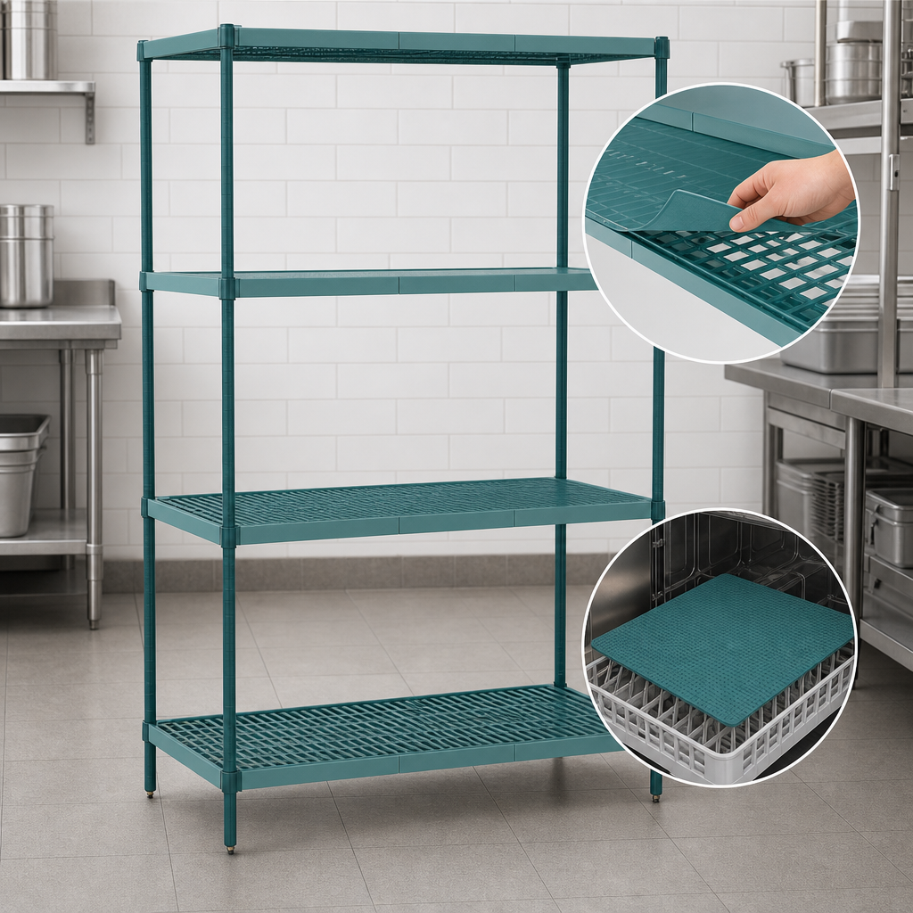 Removable Polymer Shelf Mats